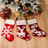 Christmas Decoration Products Creative Snowflake High end Christmas Socks Red Gift Socks Gift Bag