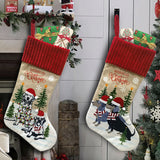 Christmas Socks Decorations Pet Christmas Fireplace Christmas Tree Pendant Gift Bag Socks