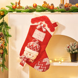Christmas Decorations Snowman Doll Christmas Socks Knitted 3D Santa Claus Christmas Tree Decoration Pendant Gift Bag