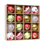 Christmas decorations 16 PCS Christmas Ball Decoration Christmas Tree Pendant Home Party Decoration