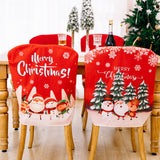 Christmas Decoration Supplies Elderly Chair Cover Red English Chair Cover Living Room Chair Atmosphere Decoration