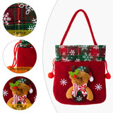 Christmas thick velvet gift bag, candy bag, Christmas Eve apple packaging box, Christmas gift bag