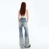 Women's Sexy Flared Pants Versatile New Fit Slimming Wide-Leg Flare Jeans