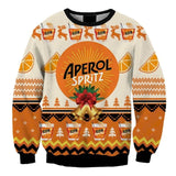 Aperol Spritz Christmas Jingle Bells Ugly Sweater