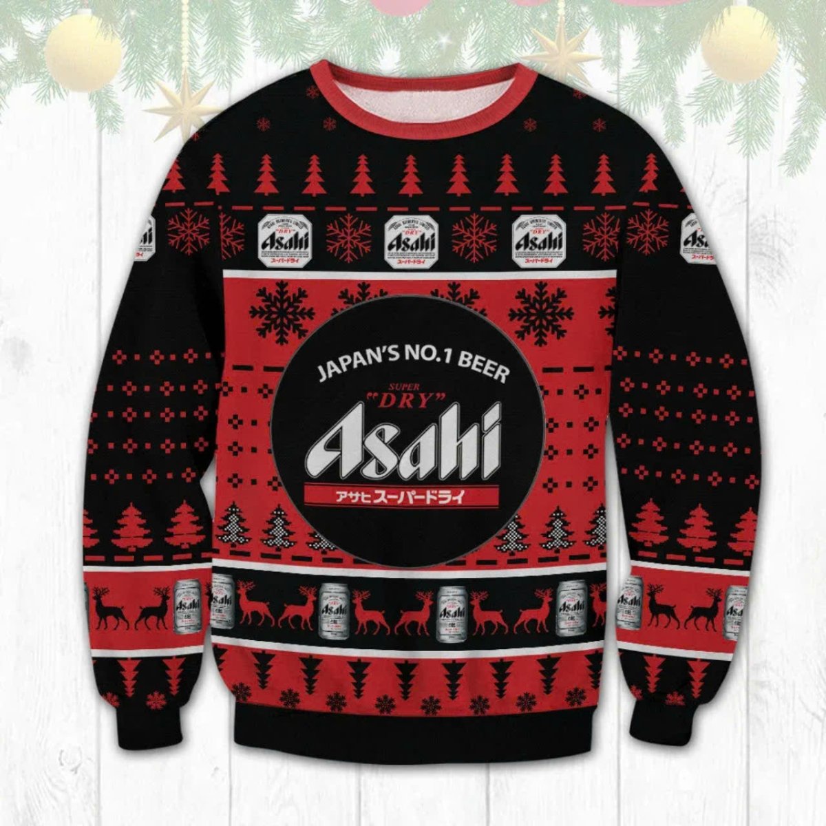 Asahi Christmas Ugly Sweater