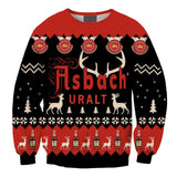 Asbach Uralt Christmas Reindeer Ugly Sweater