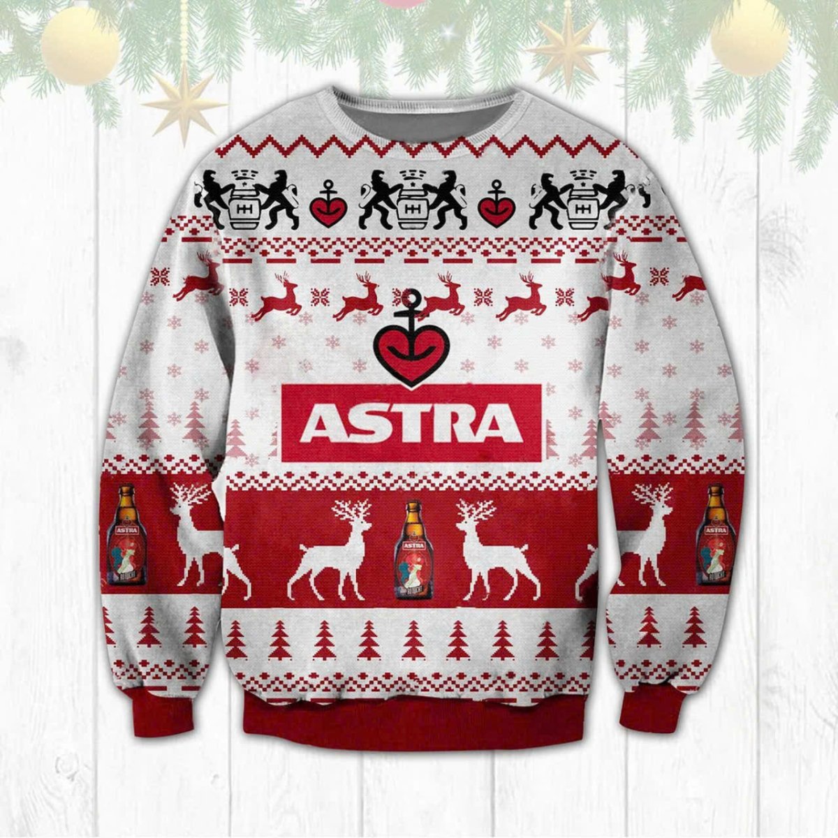 Astra Reindeer Christmas Ugly Sweater