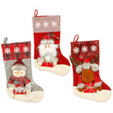 Christmas Socks Gift Bag Large 3D Christmas Socks Candy Bag Christmas Day Decoration Scene Decoration Gift Bag