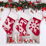 Christmas Decoration Products Creative Snowflake High end Christmas Socks Red Gift Socks Gift Bag