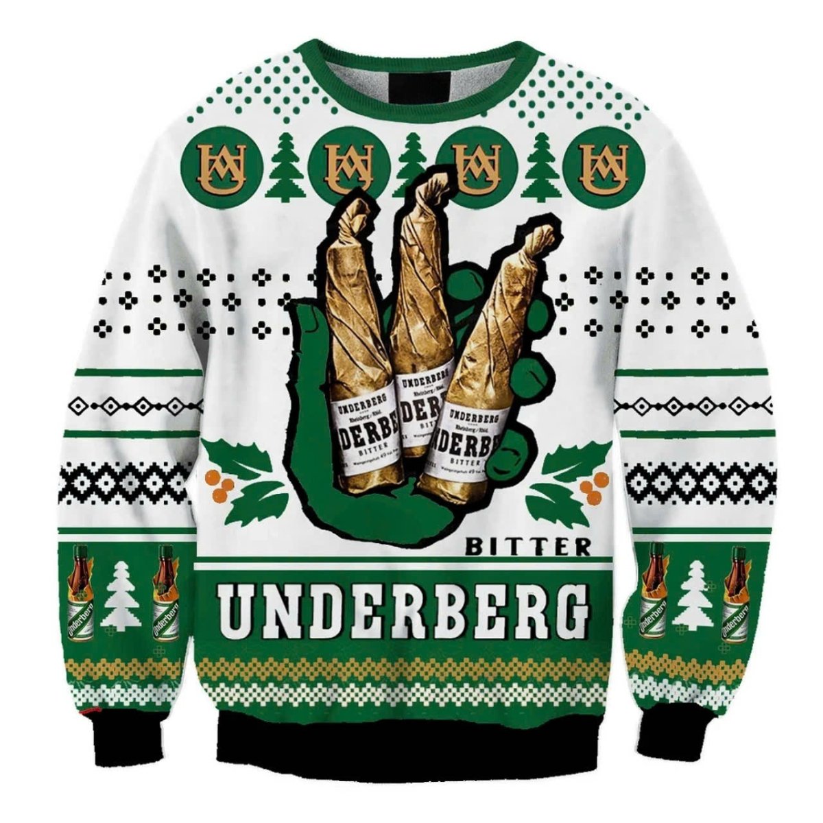 Bitter Underberg Christmas Ugly Sweater