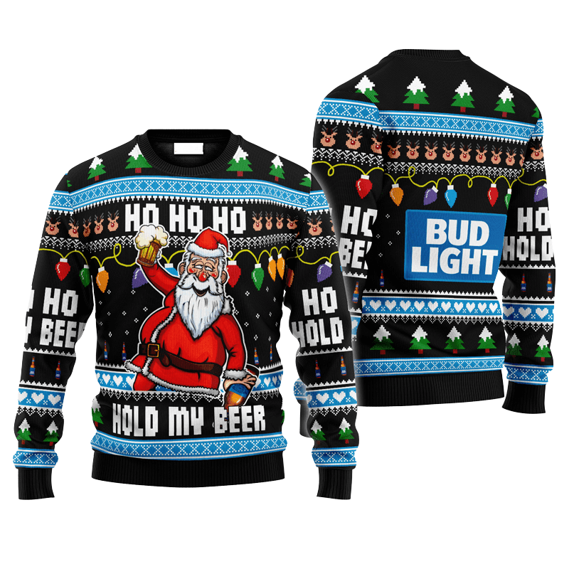 Bud Light Drunken Santa Ugly Sweater