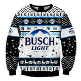 Busch Light Christmas Season Ugly Sweater
