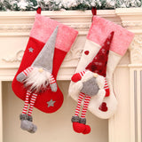 Christmas Decorations with Legs Plush Faceless Santa Claus Christmas Socks Christmas Pendant