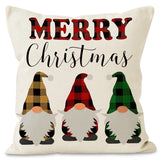 Christmas dwarf pillow cover home living room decoration pillowcase linen printed cushion cover