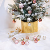 Christmas tree decoration 3cm light gold Christmas ball hanging pendant Christmas combination ball