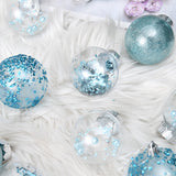 6cm30PCSpet Transparent Christmas Ball Set, Christmas Tree Pendant, Festival Window Decoration Prop