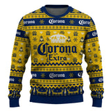 Corona Extra Snowing Christmas Ugly Sweater