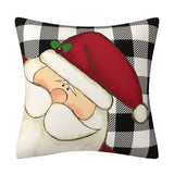 Christmas Snowman Pillow Cover, Big Red Snowman Printed Cushion Cover, Decorative Sofa Cover, Home Furnishings