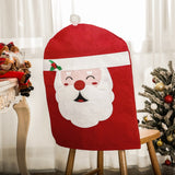 Christmas Decorative Seat Cover Elderly Dining Table Chair Home Seat Cover Christmas Chair Cover Embroidered Handicrafts