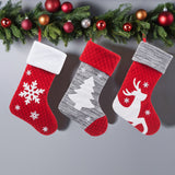 Christmas decorations, candy socks, embroidered Santa Claus socks, Christmas children's gifts, socks, gift bags, pendants