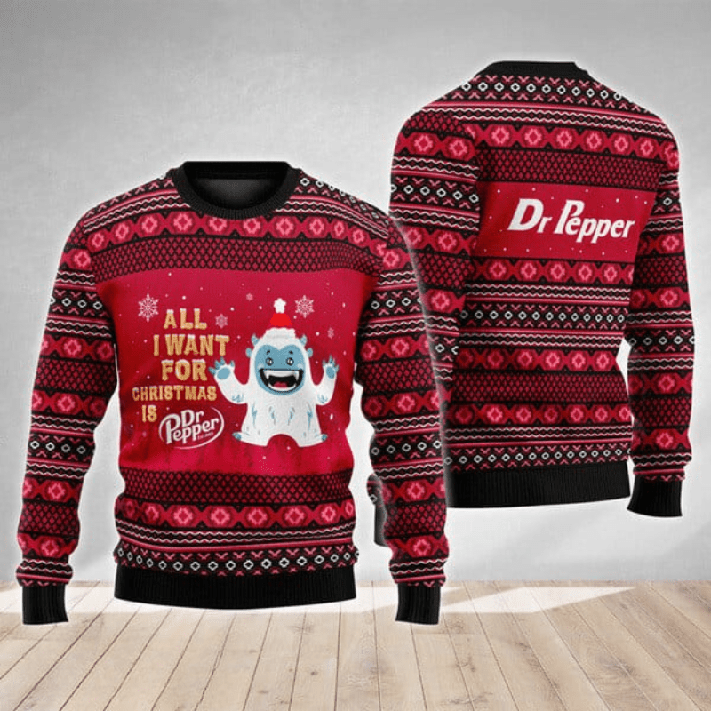 Dr Pepper Yeti Ugly Sweater