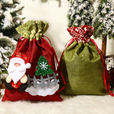 Christmas Decoration Cute Snowman Fence Handbag Bundle Pocket Children's Festival Gift Bag