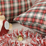 Christmas Grid Pillow Cover Bedhead Bed Bedside Sofa Living Room Cushion