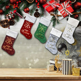 Christmas decorations hot stamping Christmas socks gift bags holiday home decorations Christmas tree pendants candy bags