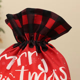 Christmas gift bag, large size, children's candy bag, flannel printed, elderly drawstring drawstring drawstring drawstring bag