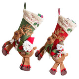 Santa Claus, snowman, deer riding socks, children's Christmas gifts, apple bags, jewelry, Christmas socks