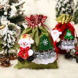 Christmas Decoration Cute Snowman Fence Handbag Bundle Pocket Children's Festival Gift Bag