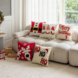 Christmas themed embroidered pillows home decor living room sofas pillows holiday home decor
