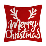 Red Snowflake Deer Pillow Cover Christmas Tree Cushion Cover Home Decoration Pillow Cover Combination