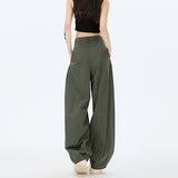 Women's Pants Workwear Trousers for Women Loose High Waist Yamamoto Wide Leg Scissors Pants
