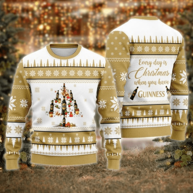 Guinness Christmas Tree Ugly Sweater