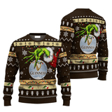 Guinness Grinch Hand Stock Ugly Sweater