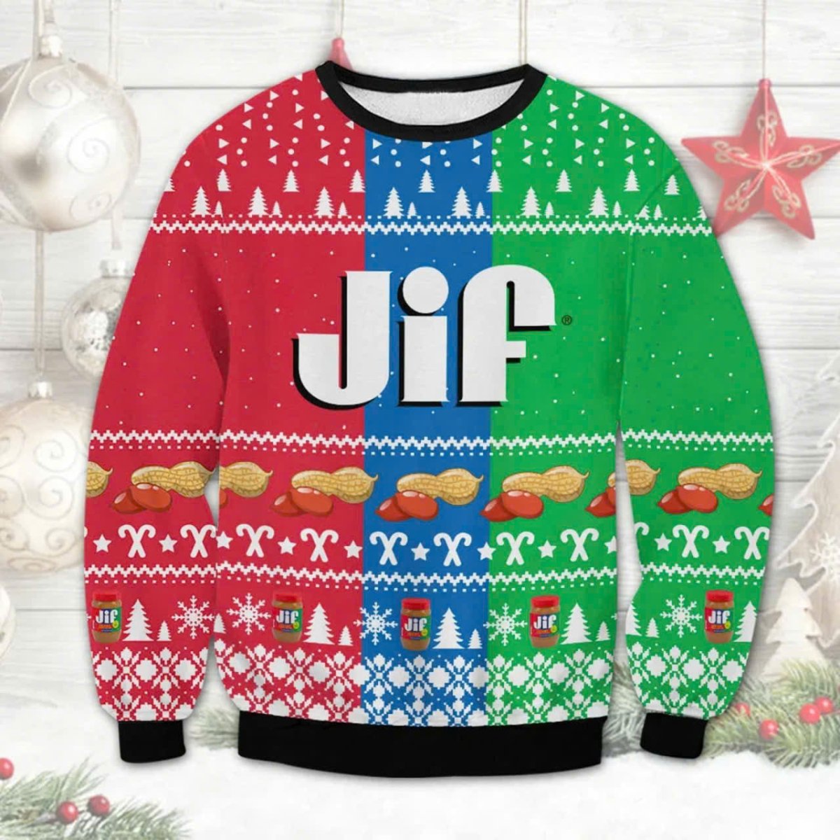 JIF Christmas Ugly Sweater