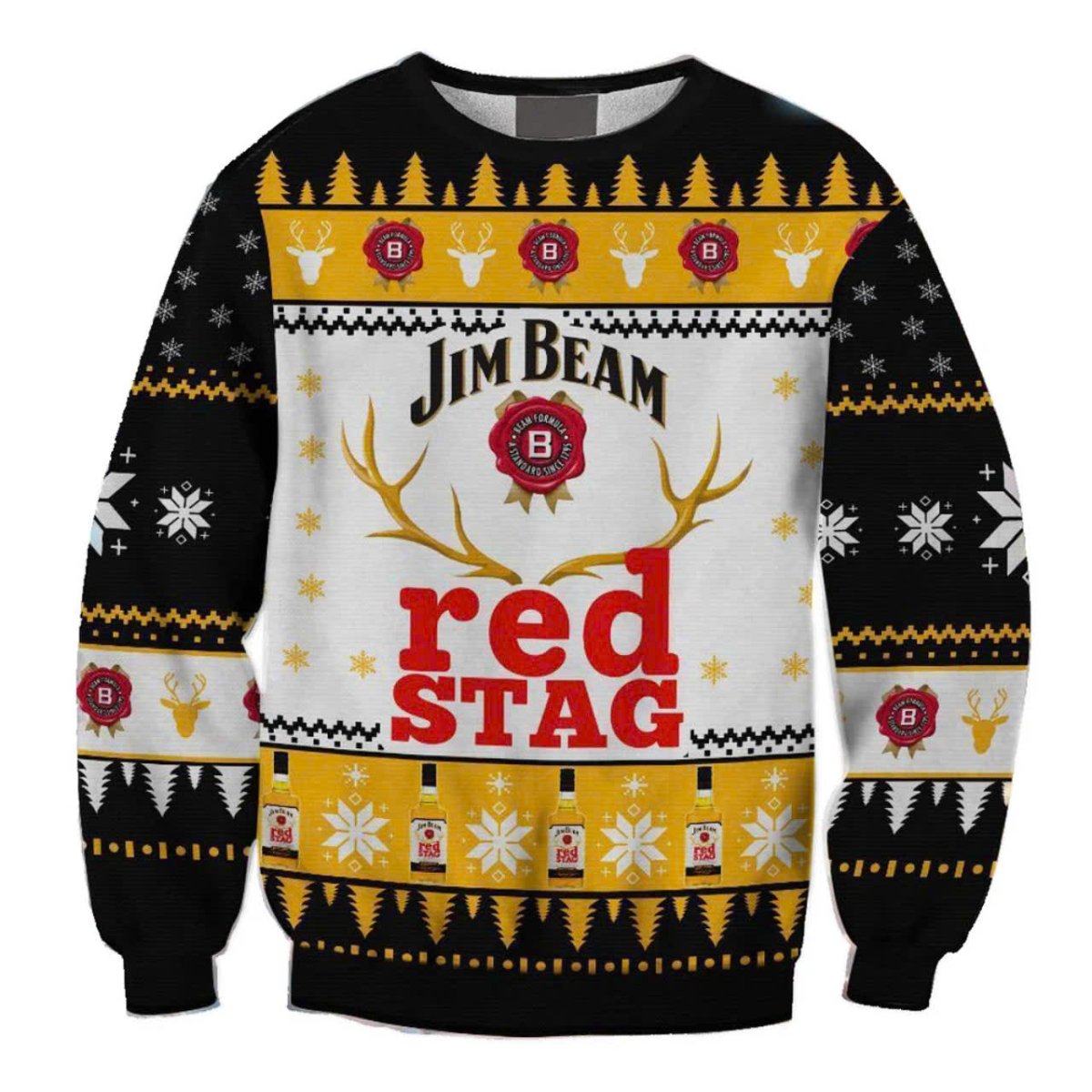 Jim Beam Reindeer Ugly Sweater