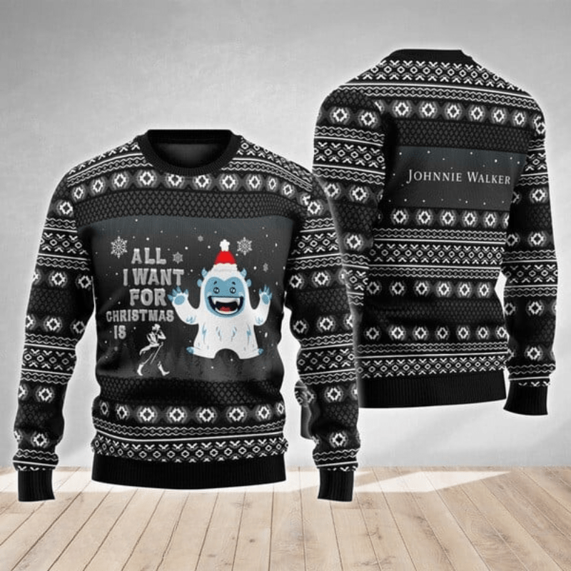 Johnnie Walker Yeti Ugly Sweater