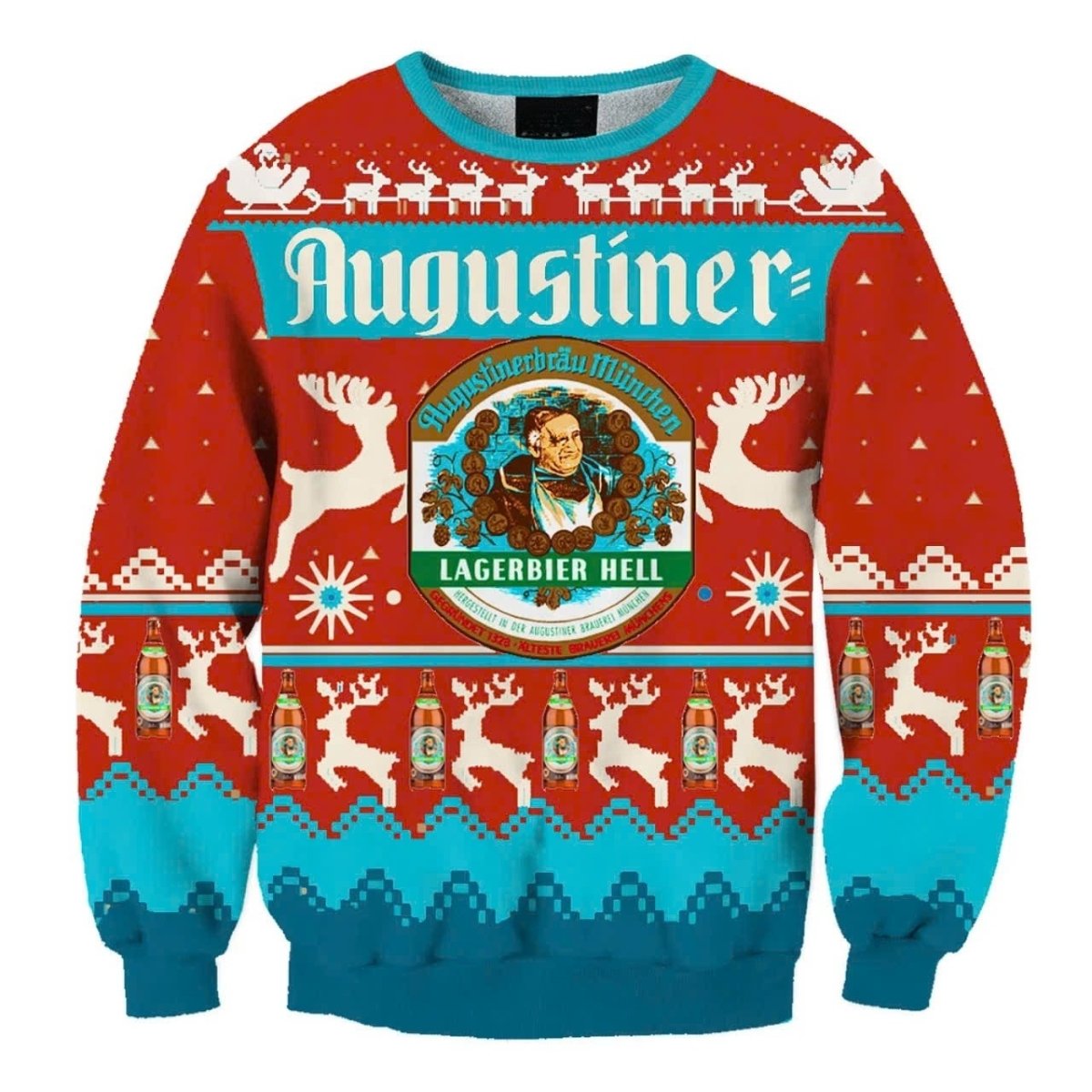 Langerbier Hell Christmas Reindeer Ugly Sweater