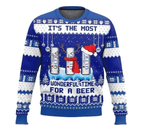 Michelob Ultra Christmas Wonderfultime For a Beer Ugly Sweater