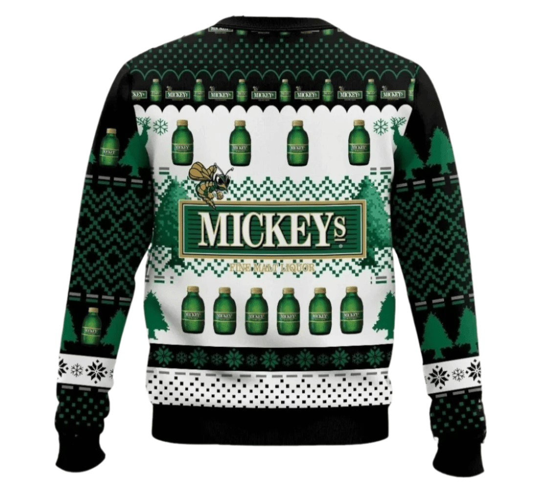 Mickey's Malt Christmas Ugly Sweater