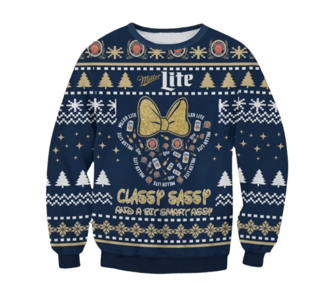 Miller Lite Classy Sassy Ugly Sweater