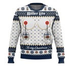 Miller Lite Merry Christmas Ugly Sweater