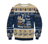 Miller Lite Merry Kissmyass Ugly Sweater