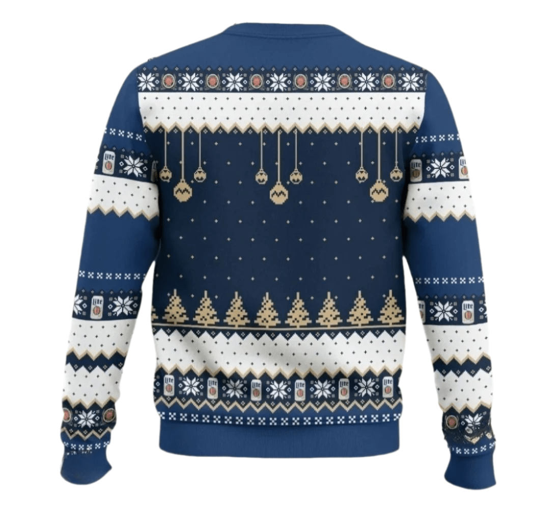 Miller Lite Wonderful Time For a Beer Ugly Sweater