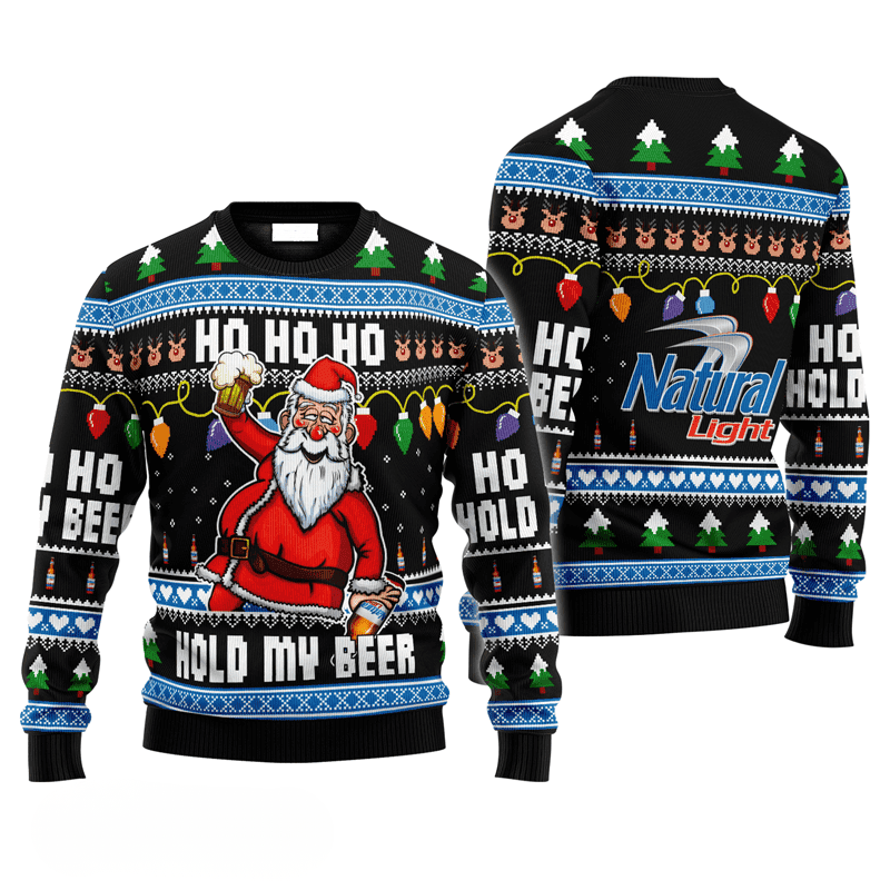 Natural Light Drunken Santa Ugly Sweater
