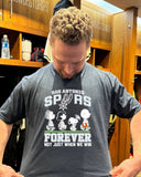 Peanuts x NBA San Antonio Spurs forever not just when we win shirt