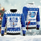 Personalized Bud Light Make Me High Ugly Sweater