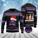 Personalized Crown Royal Bottle Santa Ugly Sweater